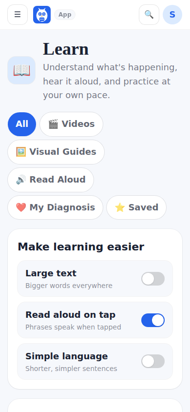 Learn: short courses about stroke and aphasia.